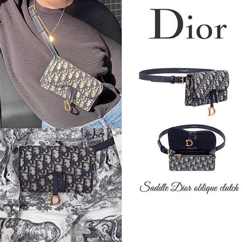 saddle dior belt|Dior saddle belt pouch black.